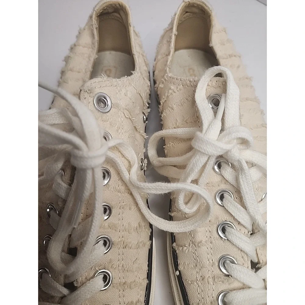 Converse Chuck 70 OX Beige Egret  Shoes Womens‎ 10.5 Textured Low Top Sneaker - Picture 7 of 16